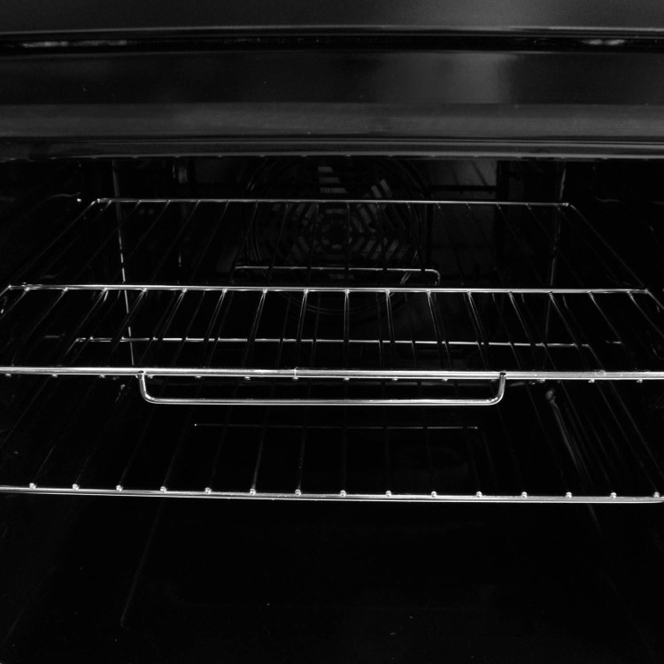 electriQ 60cm Electric Cooker with Twin Cavity and Ceramic Hob - White 