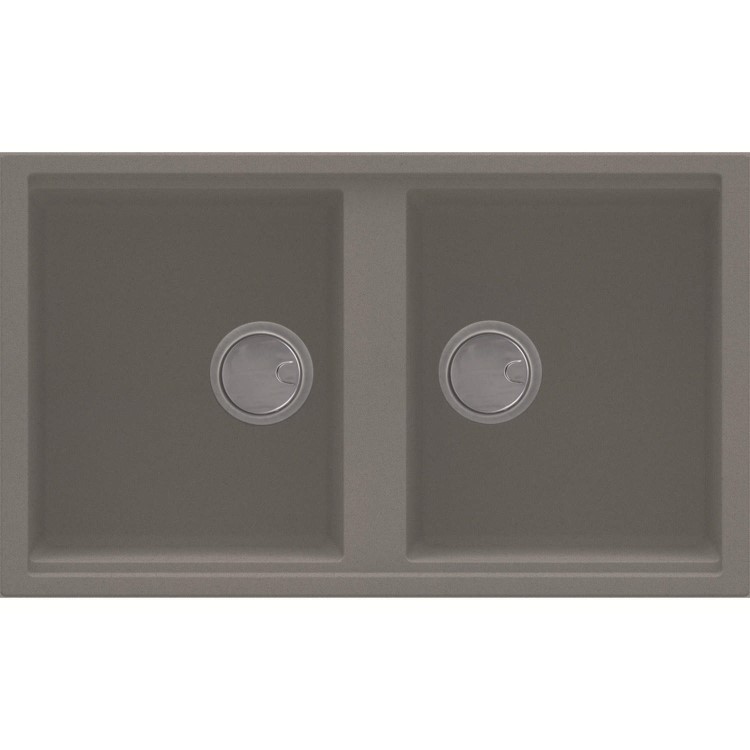 Reginox BEST450TT/ASTORIA BEST450 2 Bowl Titanium Regi-Granite Composite Sink & Astoria Chrome Tap Pack