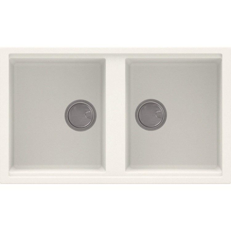 GRADE A1 - Reginox BEST450-W 2.0 Bowl Regi-Granite Composite Sink Granitetek White