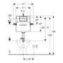 GRADE A1 - Geberit Delta Concealed Cistern and Chrome Flush Plate