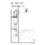 GRADE A1 - Geberit Delta Concealed Cistern and Chrome Flush Plate