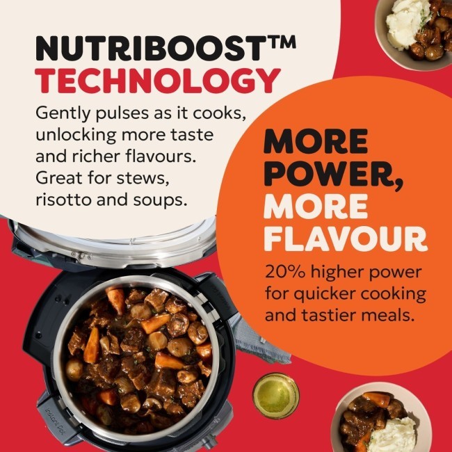 NutriBoost function for richer deeper flavours.