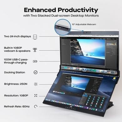 Mobile Pixels Geminos Dual 23.8" Full HD Portable Monitor