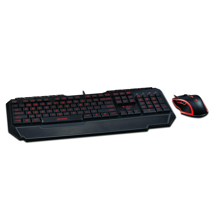 VPRO V100 Gaming Backlit Keyboard and Mouse Set Black UK Layout