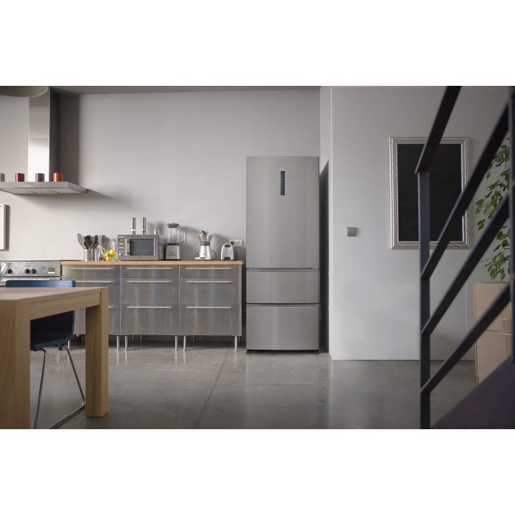 Haier A3FE742CMJ 3-door Door-and-drawer Fridge Freezer Silver