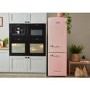 Refurbished CDA Florence Tea Rose Freestanding 330 Litre 60/40 Frost Free Retro Fridge Freezer Pink