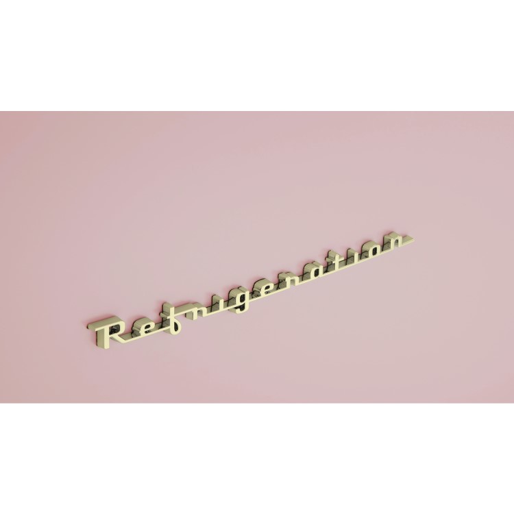 Refurbished CDA Florence Tea Rose Freestanding 330 Litre 60/40 Frost Free Retro Fridge Freezer Pink
