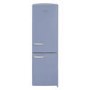 Refurbished CDA Florence Sea Holly Freestanding 330 Litre 60/40 Retro Frost Free Fridge Freezer Blue