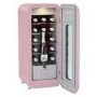 Refurbished CDA Nancy Tea Rose Freestanding 13 Bottle Single Zone Retro Wine Cooler Pink
