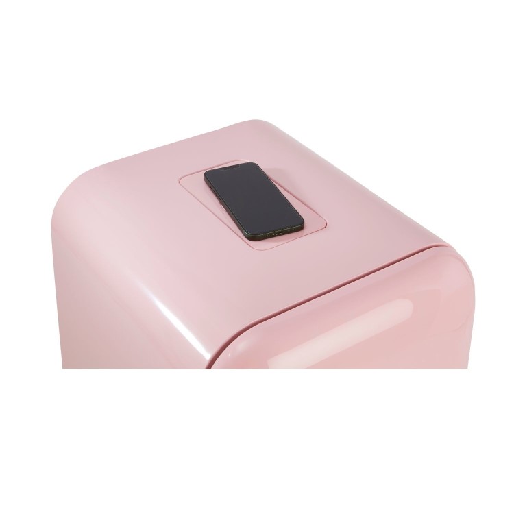 Refurbished CDA Nancy Tea Rose Freestanding 13 Bottle Single Zone Retro Wine Cooler Pink