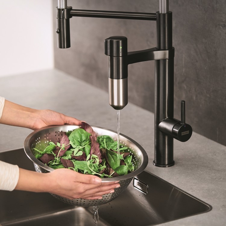 Franke Vital Capsule Round Steel Filtered Water Kitchen Tap