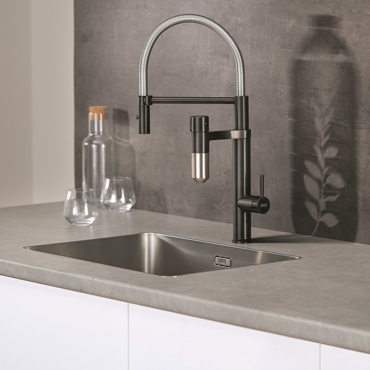 Franke Vital Capsule Round Steel Filtered Water Kitchen Tap