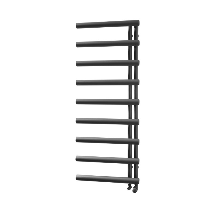 GRADE A1 - Mayfair Anthracite Heated Towel Rail - 1245 x 500mm
