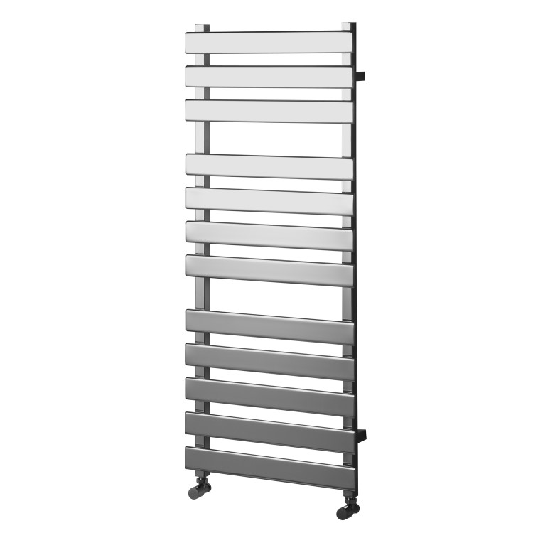 GRADE A1 - Perlo Chrome Heated Towel Rail - 1200 x 500mm