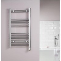 GRADE A1 - Towelrads MacCarthy Chrome Electric Towel Radiator 550 x 500mm