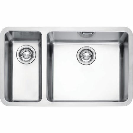 Grade A1 Franke Kbx 160 45 20 Kubus 1 5 Bowl Undermount Stainless Steel Sink With Left Hand Small Bowl