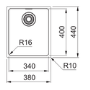 Franke Maris 110-34 Single Bowl Undermount Stainless Steel Kitchen Sink