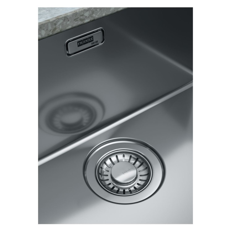Franke Mythos Undermount Right Hand Side Bowl Kitchen Sink - Stainless Steel