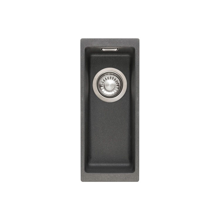 Half Bowl Undermount Black Composite Carbon Kitchen Sink - Franke Sirius