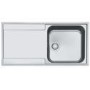 Single Bowl Inset Stainless Steel Kitchen Sink with Left Hand Drainer - Franke Maris