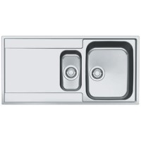 Franke Maris 1.5 Bowl Inset Chrome Stainless Steel Kitchen Sink with Left Hand Drainer 