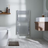 GRADE A1 - Towelrads Richmond Chrome Electric Towel Radiator 1186 x 450mm