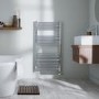 GRADE A1 - Towelrads Richmond Chrome Electric Towel Radiator 1186 x 450mm