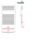 GRADE A1 - Towelrads Richmond Black Thermostatic Electric Heated Towel Rail Radiator - 691 x 450mm