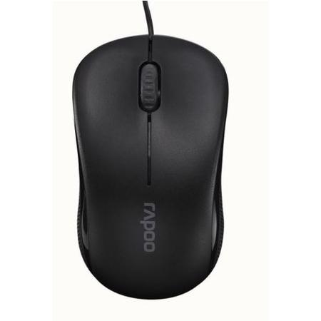 Rapoo N1130 Wired Optical Mouse Black