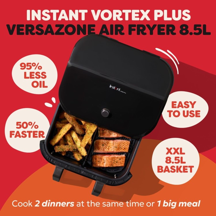 Instant Pot VersaZone 8.5L XXL Single and Double Drawer Air Fryer