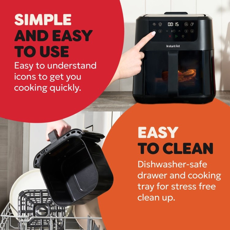 Instant Pot Vortex 4-in-1 Compact 8L Air Fryer – Fast & Easy Crisp Cooking