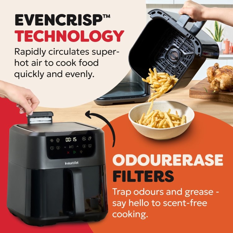 Instant Pot Vortex 4-in-1 Compact 8L Air Fryer – Fast & Easy Crisp Cooking