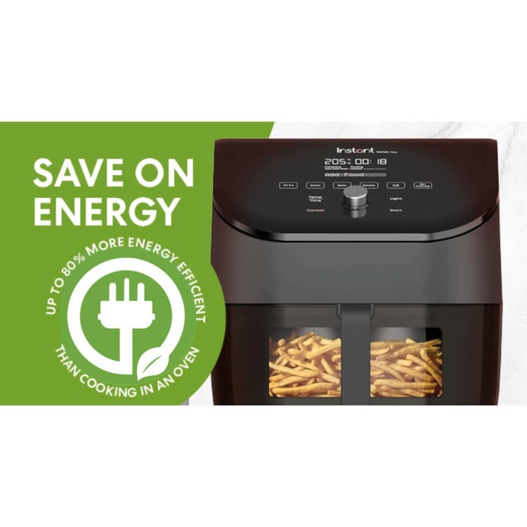 Instant Pot Vortex Plus 6-in-1 5.7L Air Fryer with ClearCook - Black