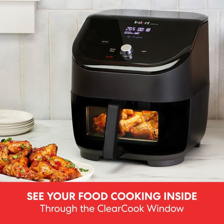 Instant Pot Vortex Plus 6-in-1 5.7L Air Fryer with ClearCook - Black