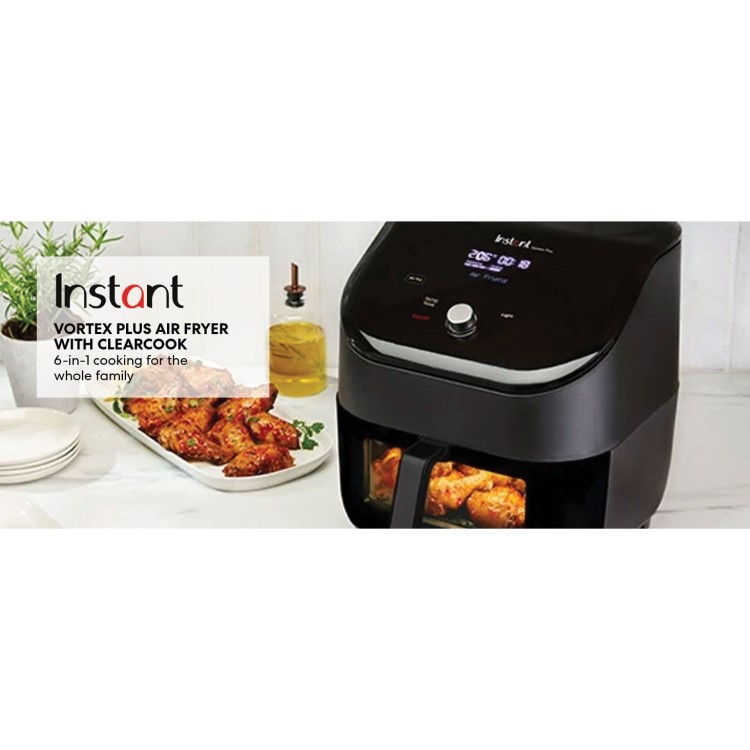 Instant Pot Vortex Plus 6-in-1 5.7L Air Fryer with ClearCook - Black