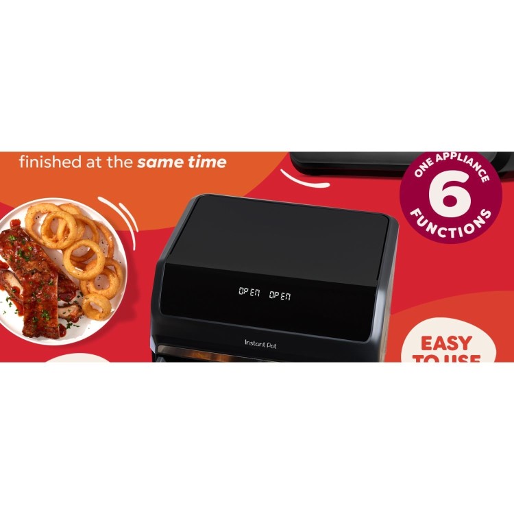 Instant Pot Vortex Dual 8-in-1 8L Air Fryer - Black