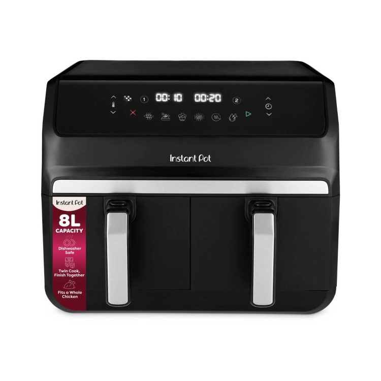 Instant Pot Vortex Dual 8-in-1 8L Air Fryer - Black