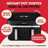 Instant Pot Vortex 6-in-1 Dual Drawer Air Fryer - Black