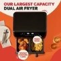 Instant Pot Vortex Dual 8-in-1 8L Air Fryer - Black