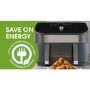 Instant Vortex Plus VersaZone 8.5L Large Air Fryer with ClearCook - Stainless Steel 