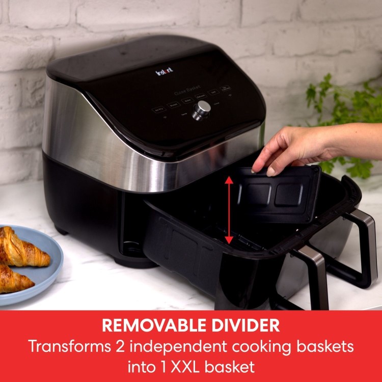 Instant Vortex Plus VersaZone 8.5L Large Air Fryer with ClearCook - Stainless Steel 
