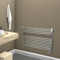 ONLY OPENED - Towelrads Pisa Chrome Horizontal Towel Radiator 800 x 1000mm