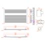 ONLY OPENED - Towelrads Pisa Chrome Horizontal Towel Radiator 800 x 1000mm
