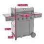 Char-Broil Essential 4G - 4 Burner Gas BBQ Grill - Black