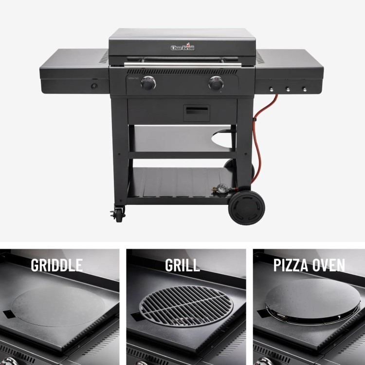 Char-Broil Versa-Tile 3-in-1 Gas Griddle BBQ