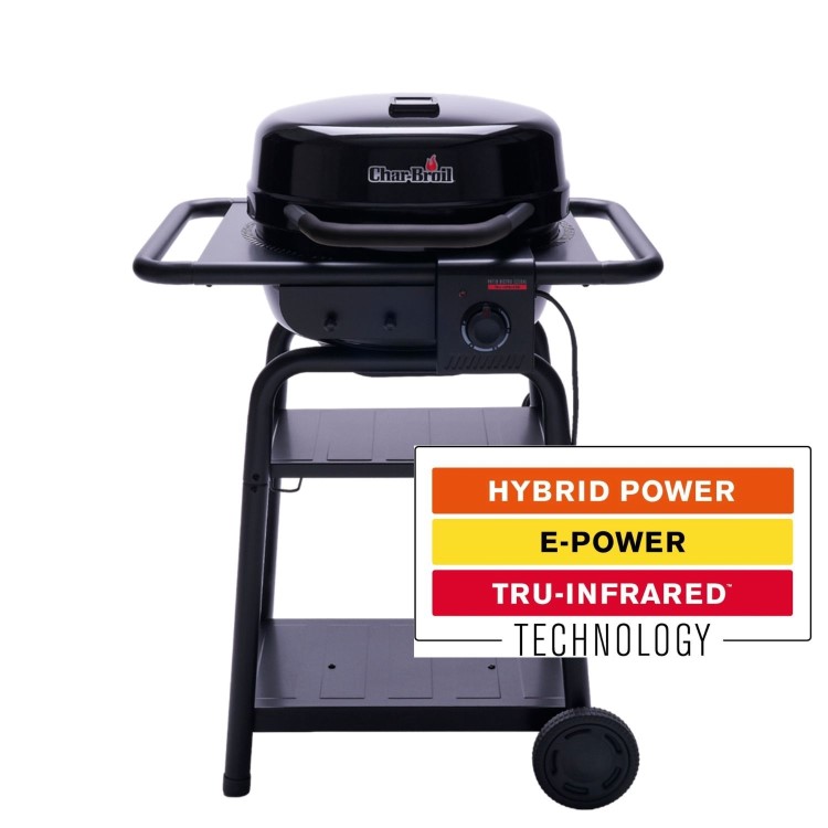 Char-Broil Patio Bistro Gas - Single Burner Dual Fuel BBQ Grill
