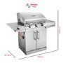 Char-Broil Performance Series - 3 Burner Gas BBQ with Side Burner