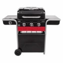 140723 Char-Broil Gas2Coal 330 - 3 Burner Dual Fuel BBQ Grill with Side Burner