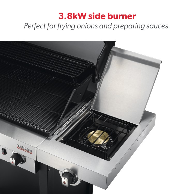 Refurbished Char-Broil Professional Series 4400B - 4 Burner Gas BBQ with Side Burners