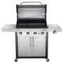 Char-Broil Professional Series 4400S - 4 Burner Gas BBQ Grill with Side Burner - Stainless Steel
